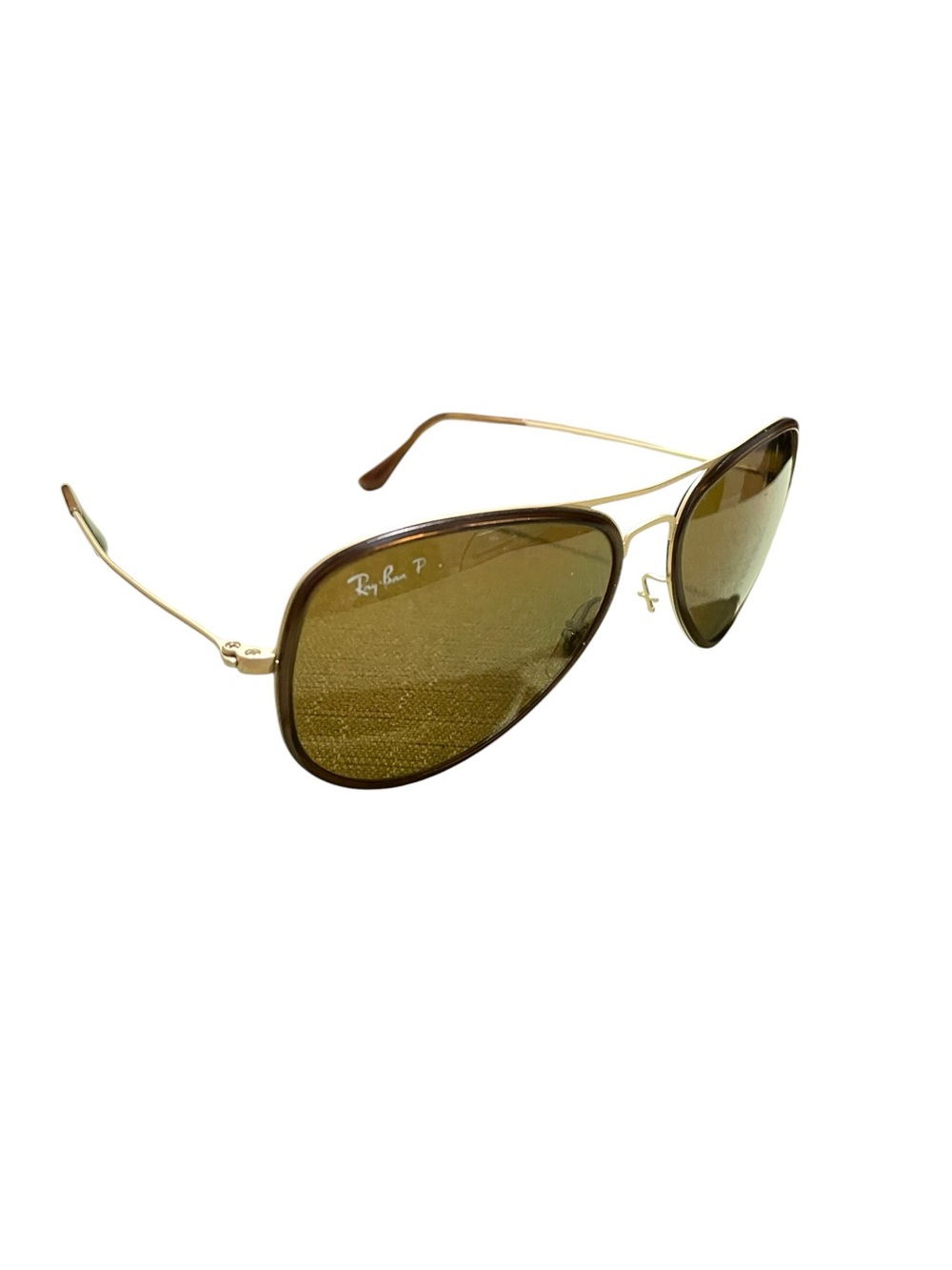 Ray-Ban RB 3513-M Aviator Flat Metal Matte Gold Men's Women's Aviator Frame